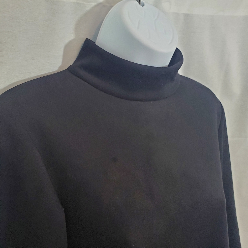 ZARA BLACK SUEDE EMBROIDERED DRESS BACK ZIP MINI SIZE XS - Picture 6 of 13
